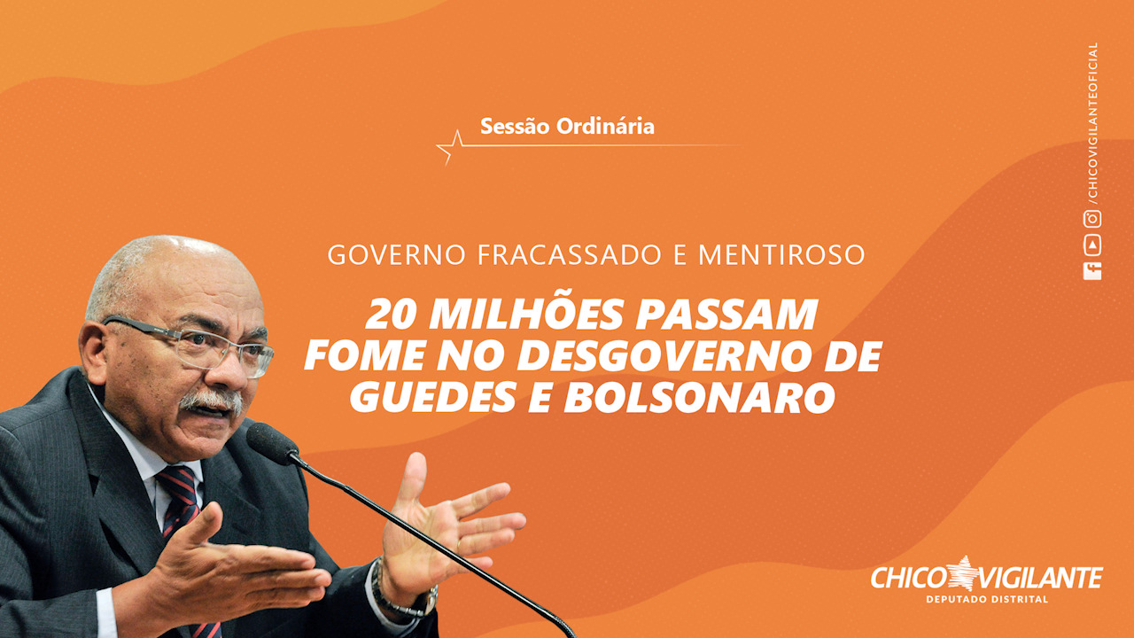 20 milhões passam fome no Brasil enquanto Bolsonaro e Guedes mentem